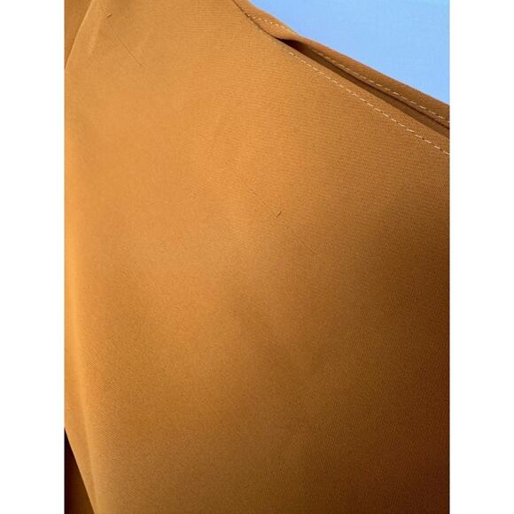 Everly Mustard Yellow bow sleeve dress Small Mini Shift Dress - Picture 6 of 6